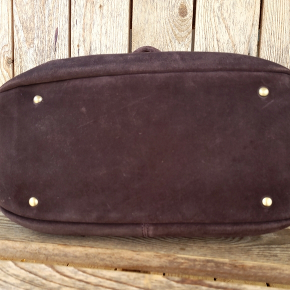 *Rare* Suede Leather Tote Shoulder Handbag With Mutlicolored Leather Tassel NWT - Picture 11 of 12